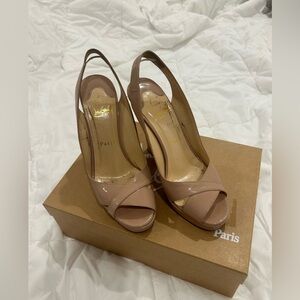 Authentic Louboutin Nude Heels 37.5